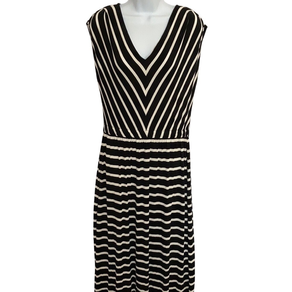 Mossimo Maxi Dress Striped Stretchy